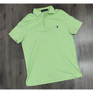Polo Ralph Lauren  Mens Green White Stipped BLUE LABEL SIZE Large L